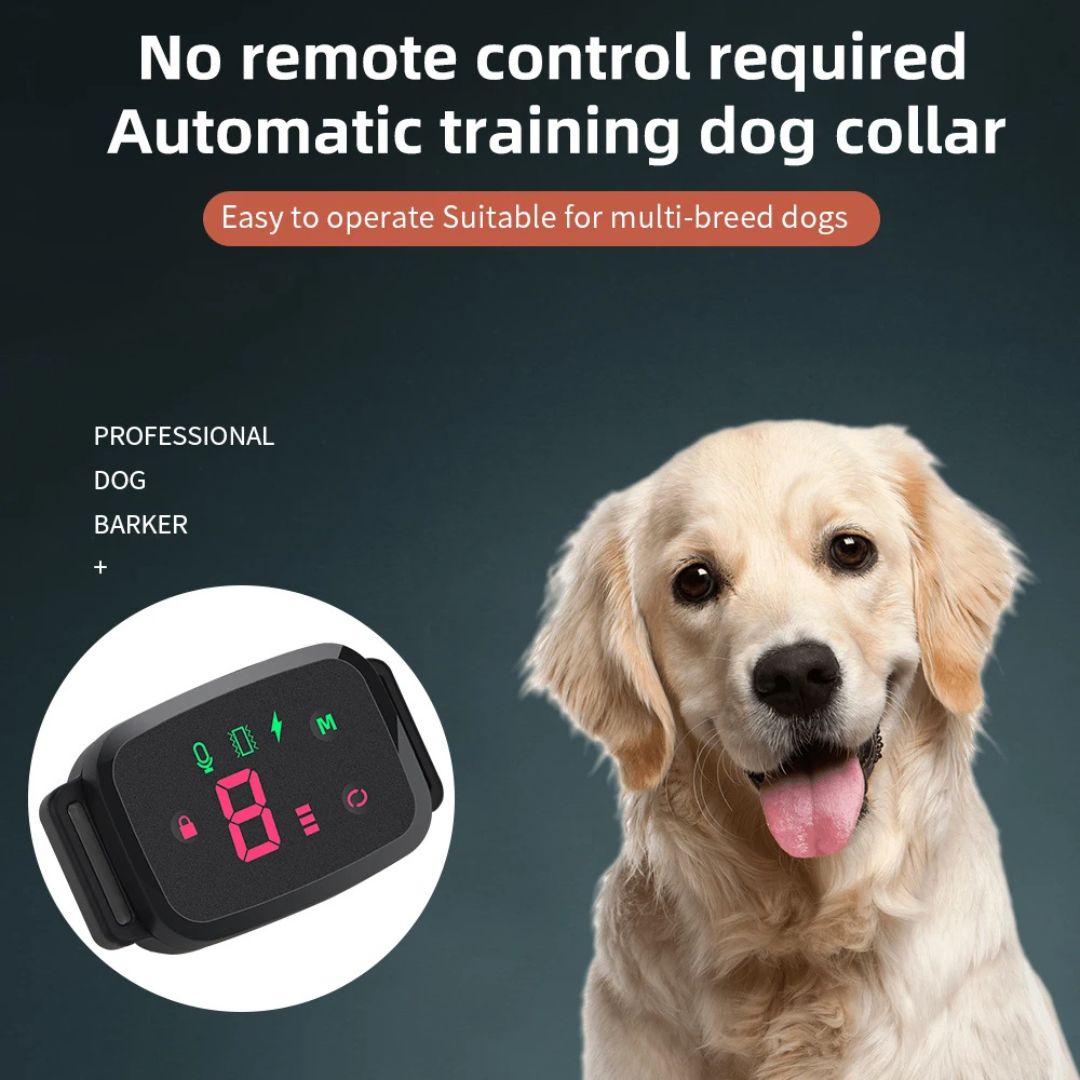 Collar Inteligente Antiladridos con Pantalla HD y Protección IP67