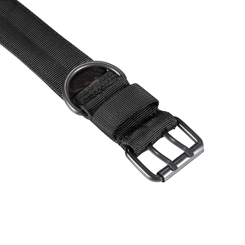 Collar táctico de nailon ajustable para perros grandes