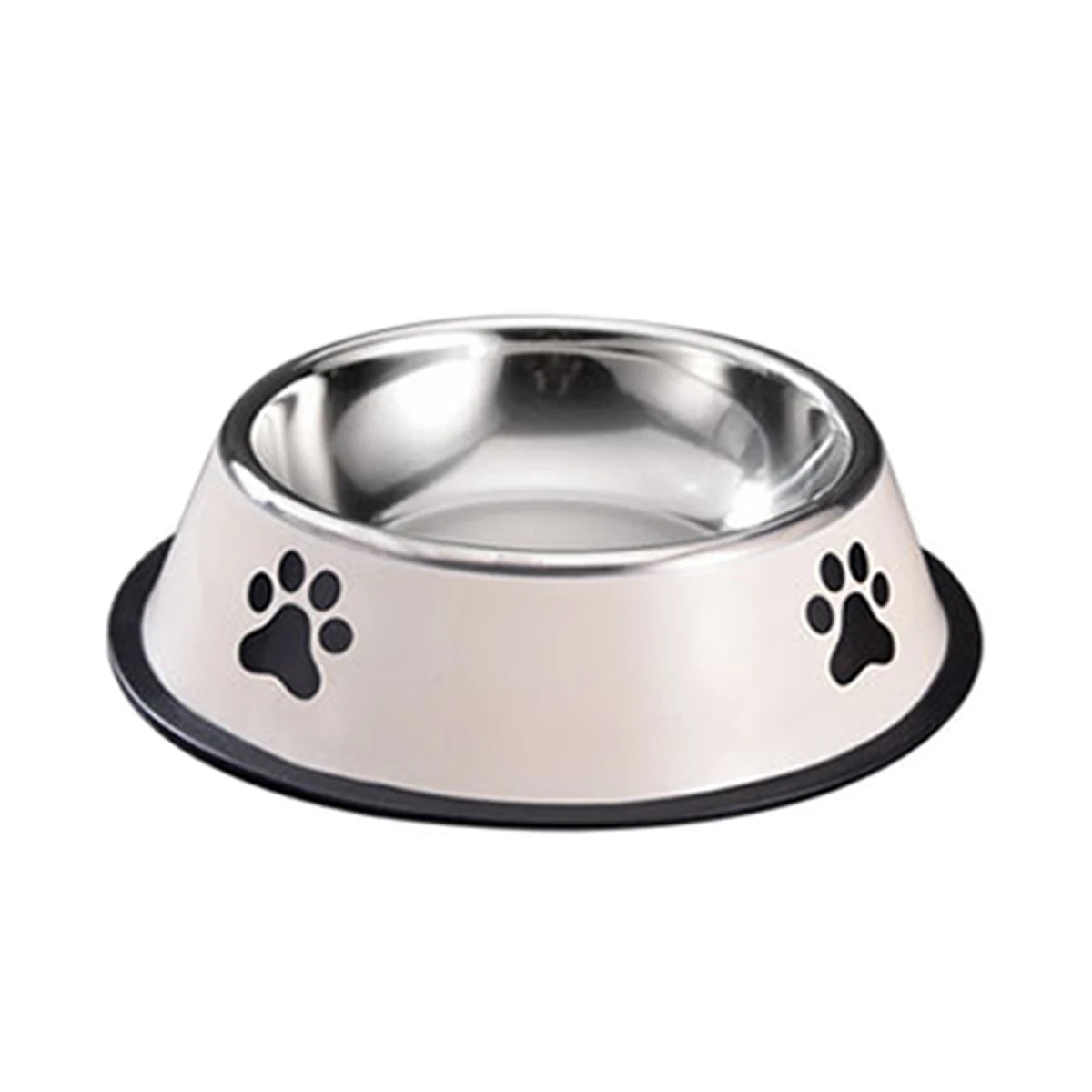 Cuenco de acero inoxidable anticaídas para mascotas