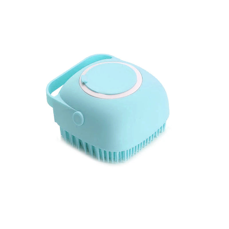 Cepillo de baño de silicona suave para perros