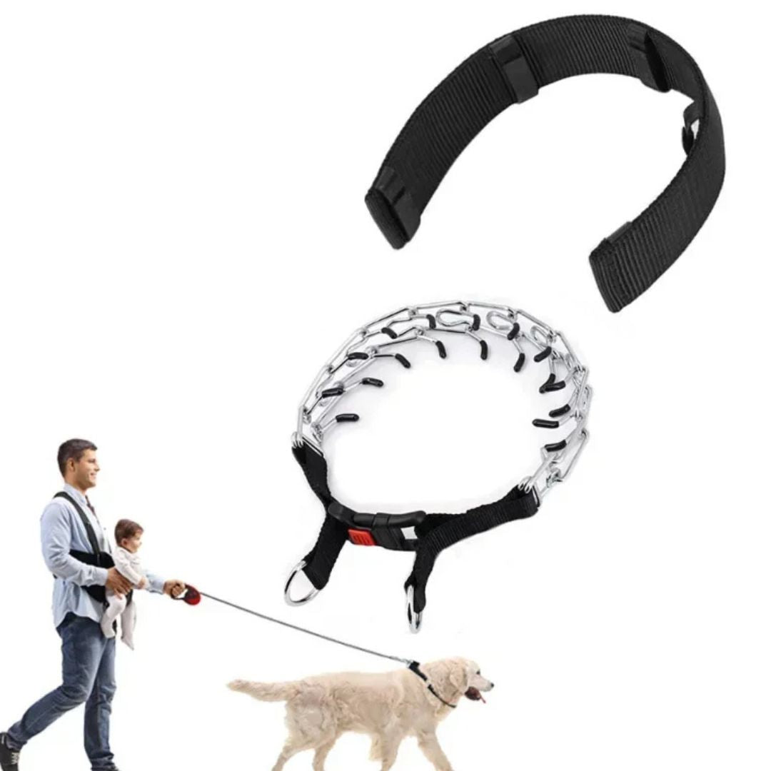 Collar de Entrenamiento con Púas Suaves – Hebilla Rápida y Nailon Reforzado