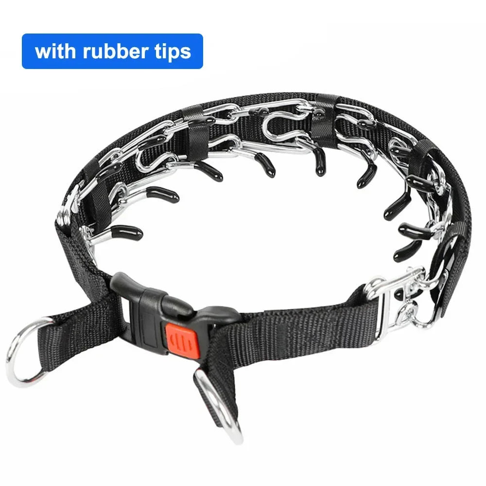 Collar de Entrenamiento con Púas Suaves – Hebilla Rápida y Nailon Reforzado
