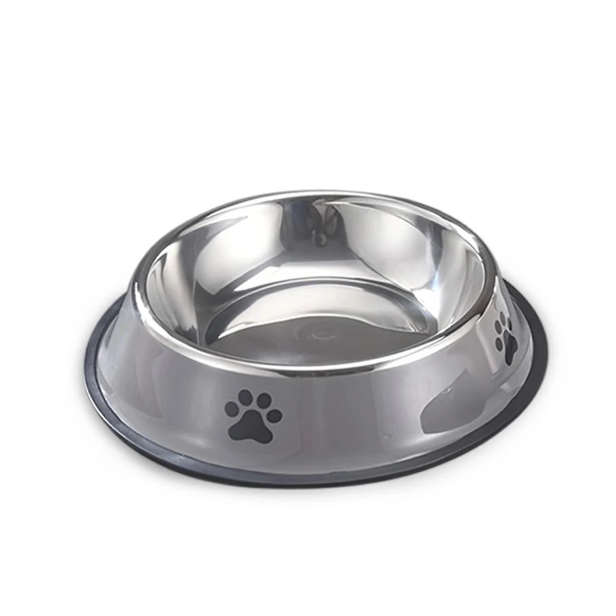 Cuenco de acero inoxidable anticaídas para mascotas