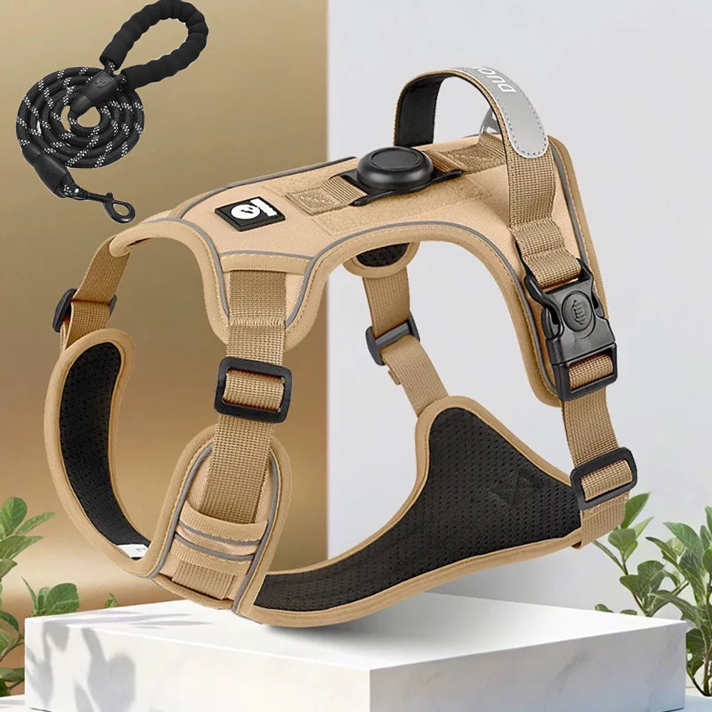 Arnés para perros con soporte Airtag + Correa – seguridad y comodidad en un solo juego