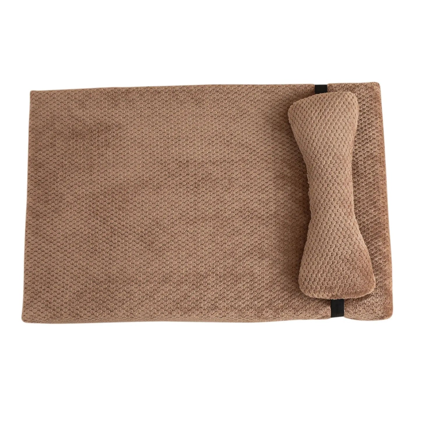 Cama antiestrés para perros – Suave, esponjosa y lavable con almohada
