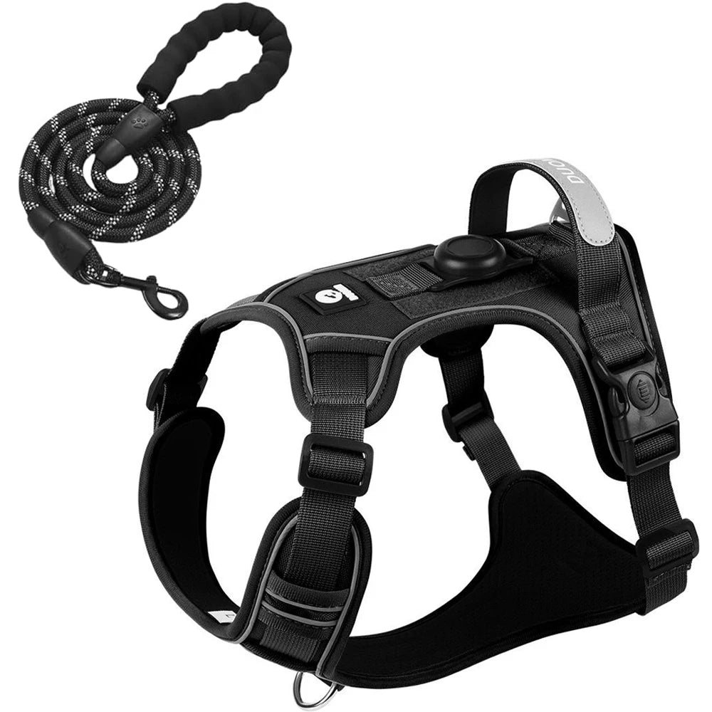 Arnés para perros con soporte Airtag + Correa – seguridad y comodidad en un solo juego