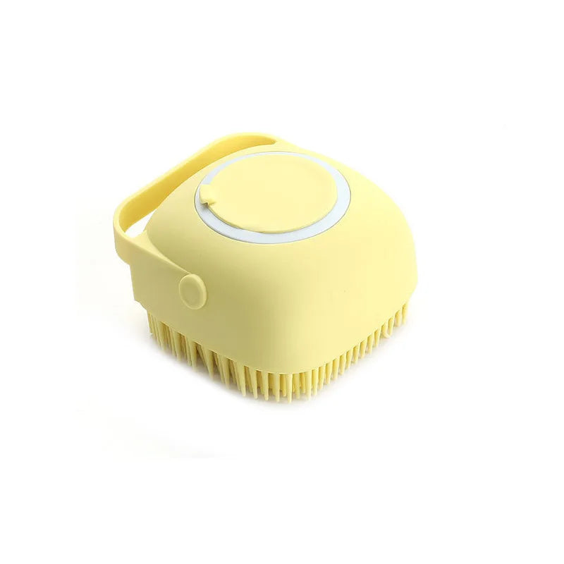 Cepillo de baño de silicona suave para perros