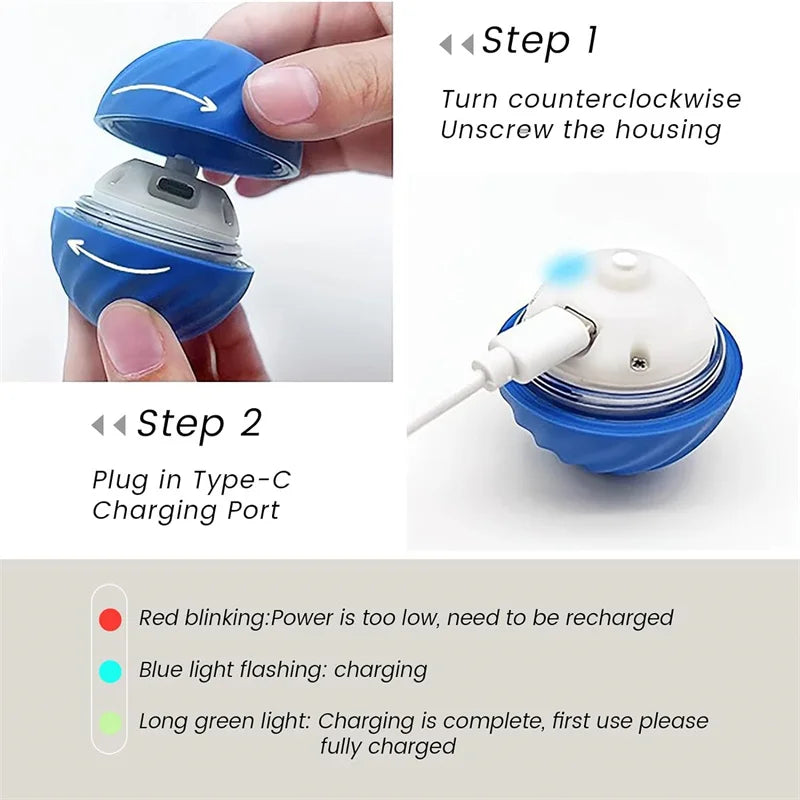 Pelota electrónica inteligente para perros – Diversión automática