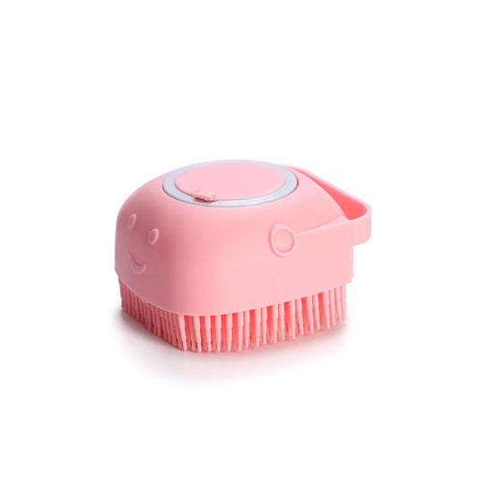 Cepillo de baño de silicona suave para perros